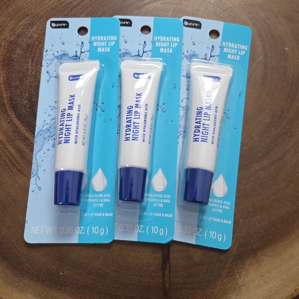 3 B-Pure Hydrating Night Lip Mask New